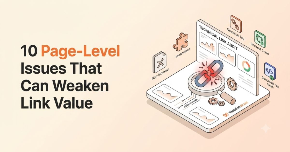 Technical Backlink Audit: 10 Page-Level Issues That Can Weaken Link Value