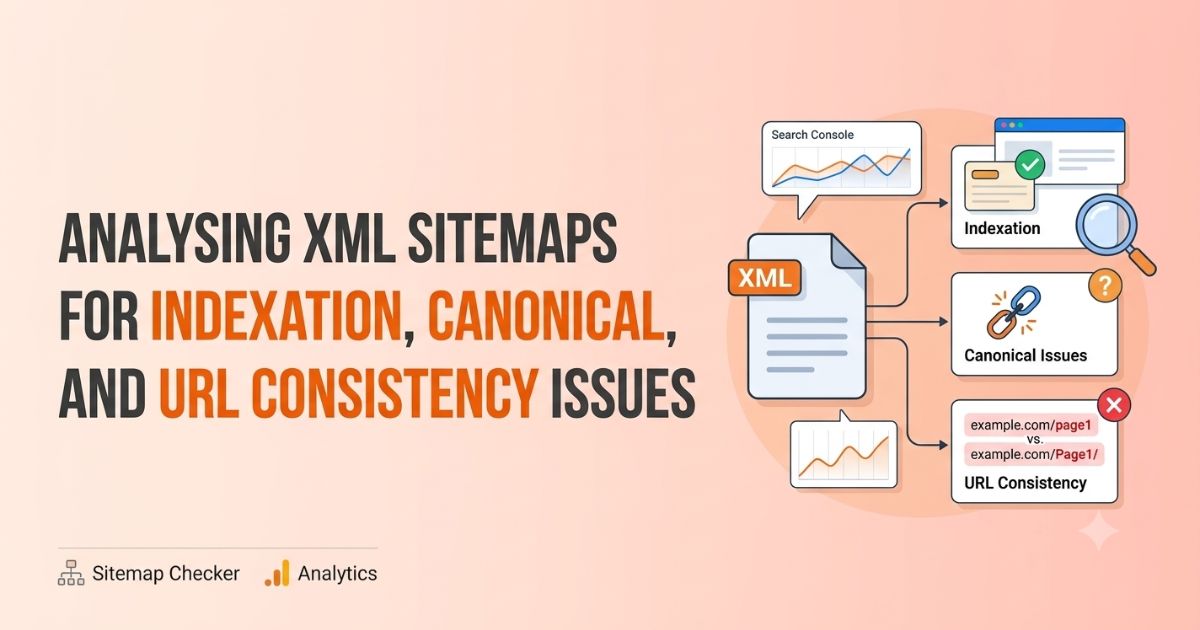 Analysing XML Sitemaps for Indexation, Canonical, and URL Consistency Issues
