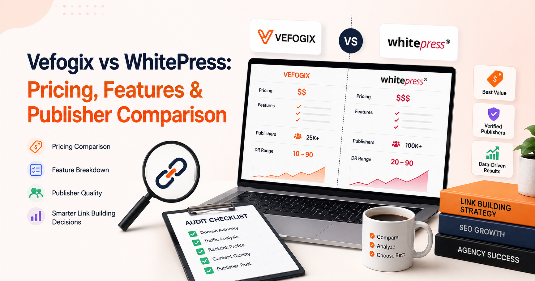 Vefogix vs WhitePress: Pricing, Features & Publisher Comparison