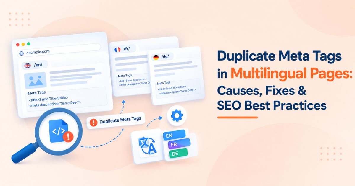 Duplicate Meta Tags in Multilingual Pages: Causes, Fixes & SEO Best Practices