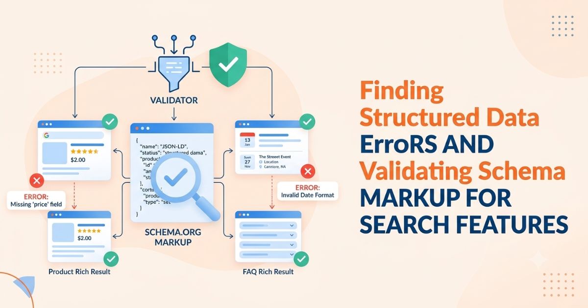 Finding Structured Data Errors and Validating Schema Markup for Search Features