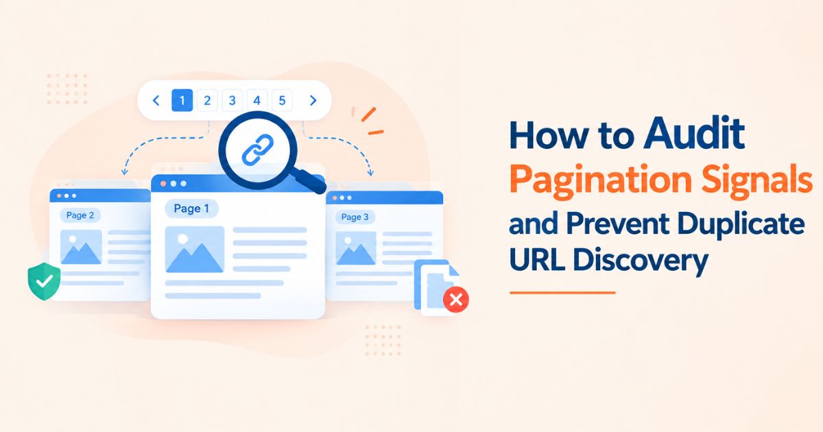 How to Audit Pagination Signals and Prevent Duplicate URL Discovery