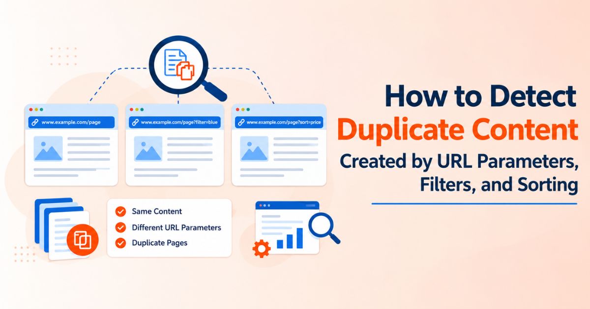 How to  Detect Duplicate Content Created by URL Parameters, Filters, and Sorting