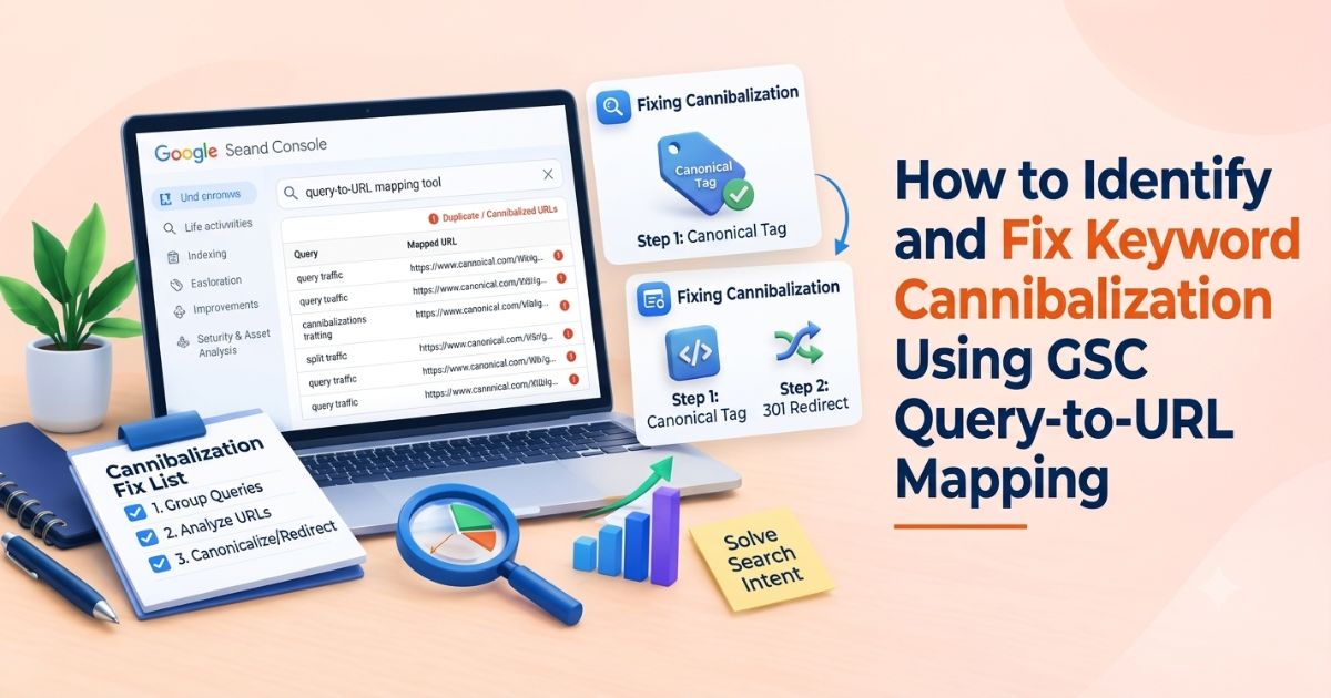 How to Identify and Fix Keyword Cannibalization Using GSC Query-to-URL Mapping